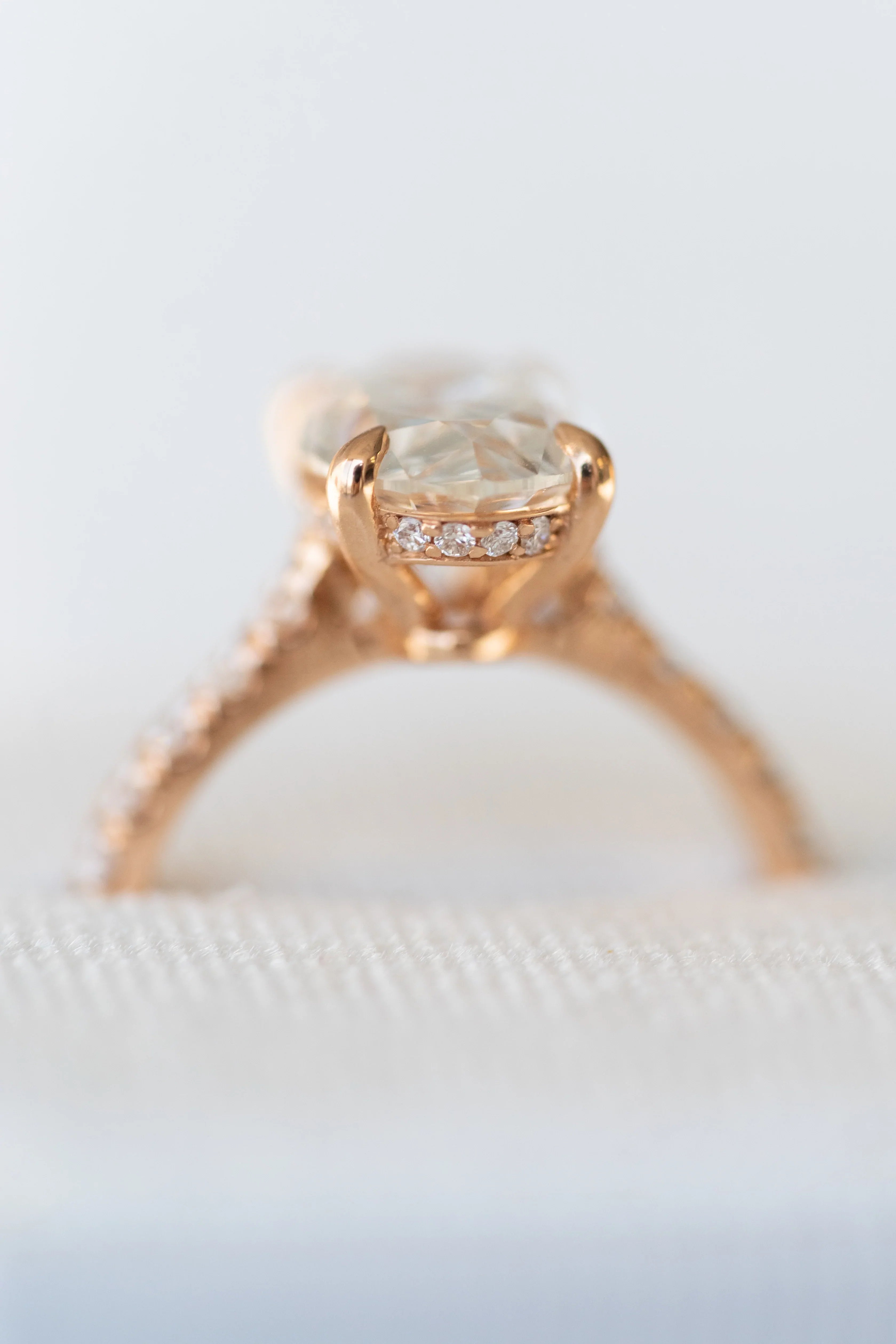 Oval Pave Engagement Ring