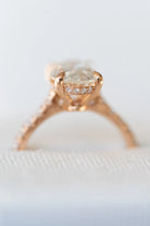 Oval Pave Engagement Ring