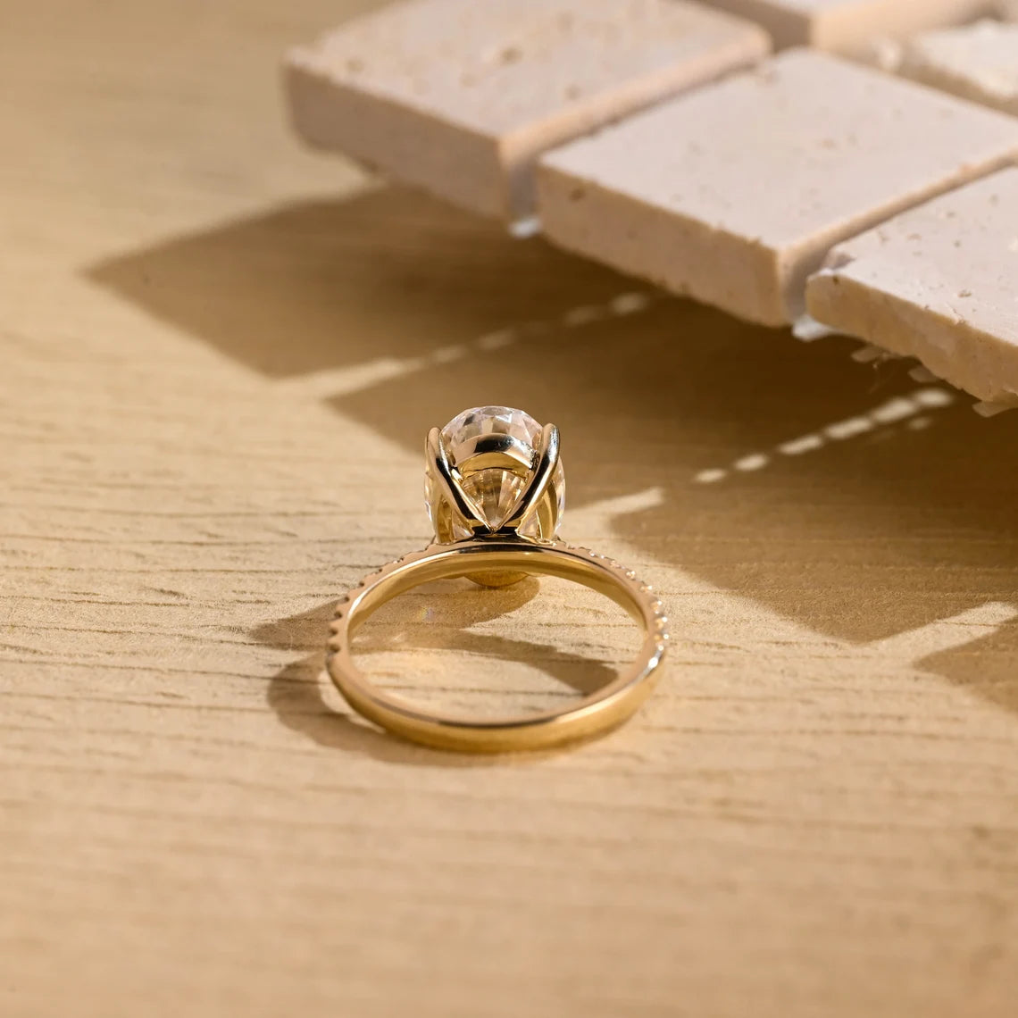 Hidden Halo Engagement Ring