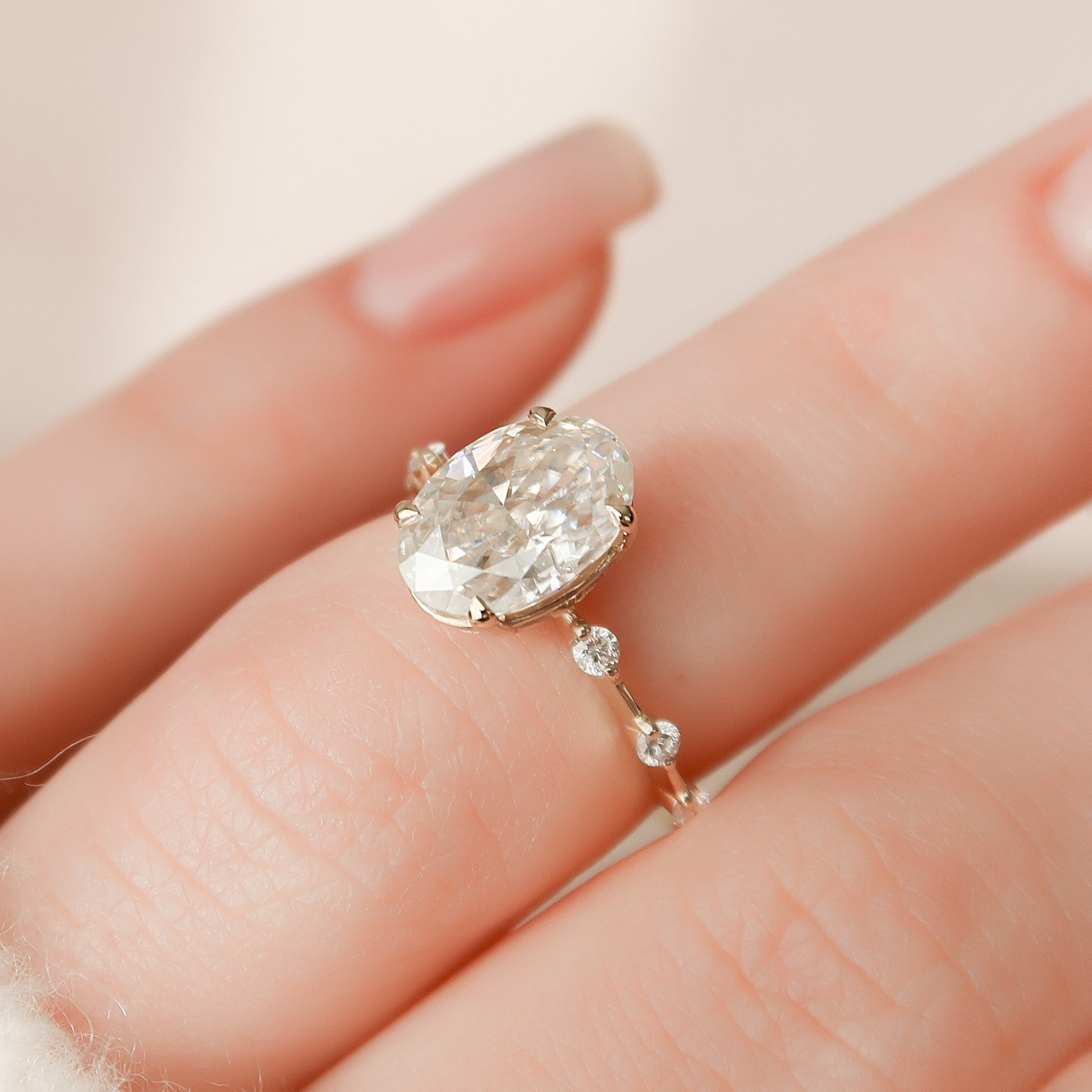 Oval Diamond Engagement Ring