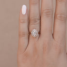 Pear Solitaire Moissanite Ring