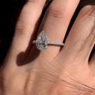 Pear Halo Engagement Ring