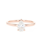 Solid Gold Moissanite Ring
