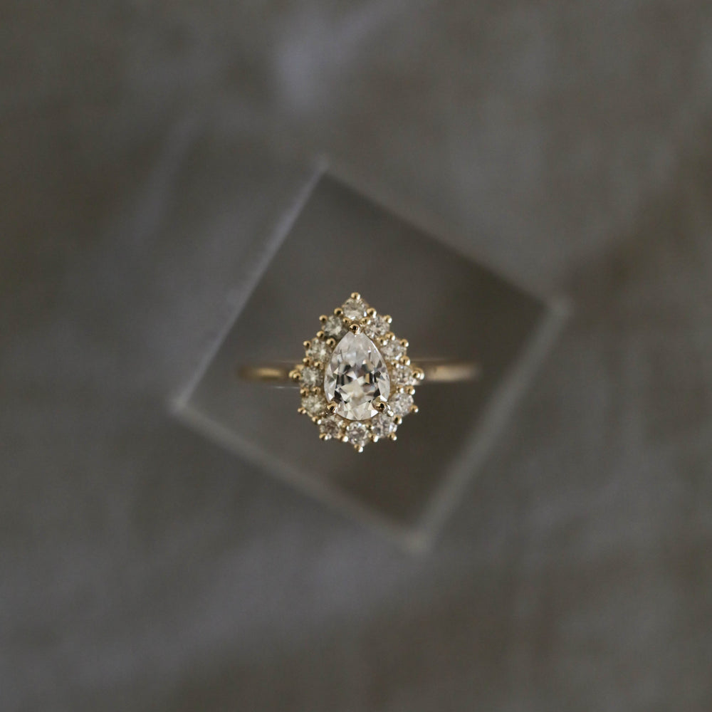 Halo Moissanite Ring