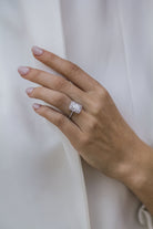 Radiant Halo Moissanite Ring