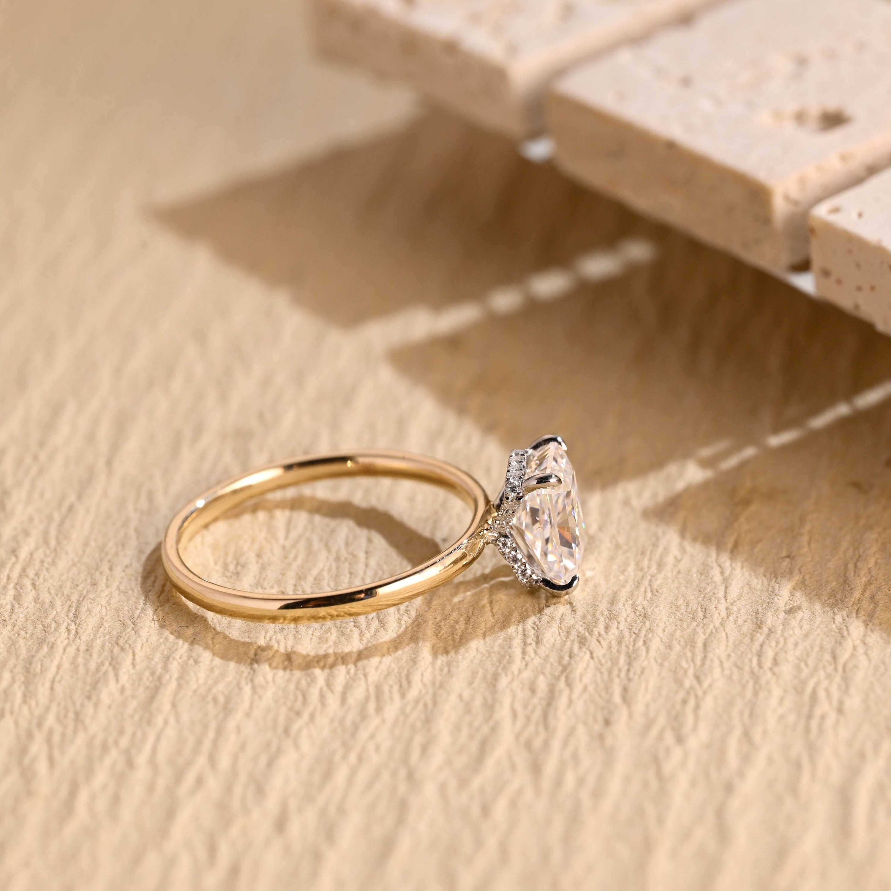 Radiant Diamond Moissanite Ring