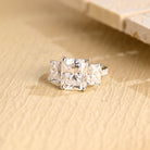 1 Carat Radiant Cut Moissanite Ring