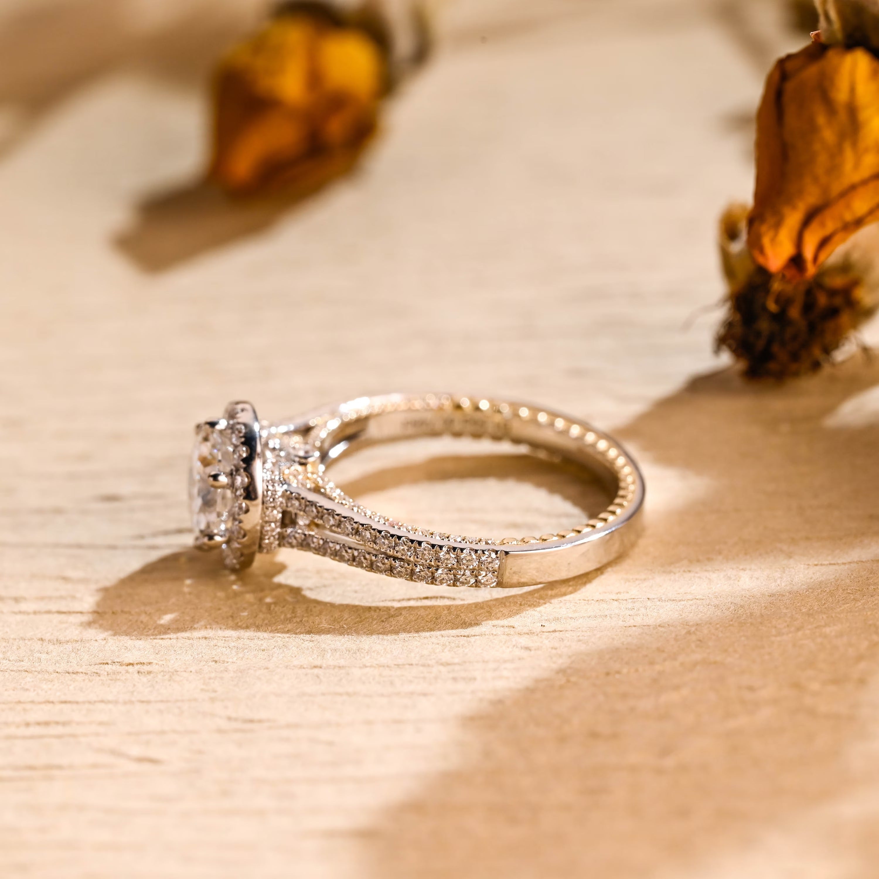 Double Pavé Halo Ring