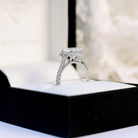 2 Carat Moissanite Halo Ring