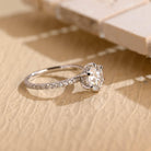Shop Hidden Halo Moissanite Engagement Rings USA