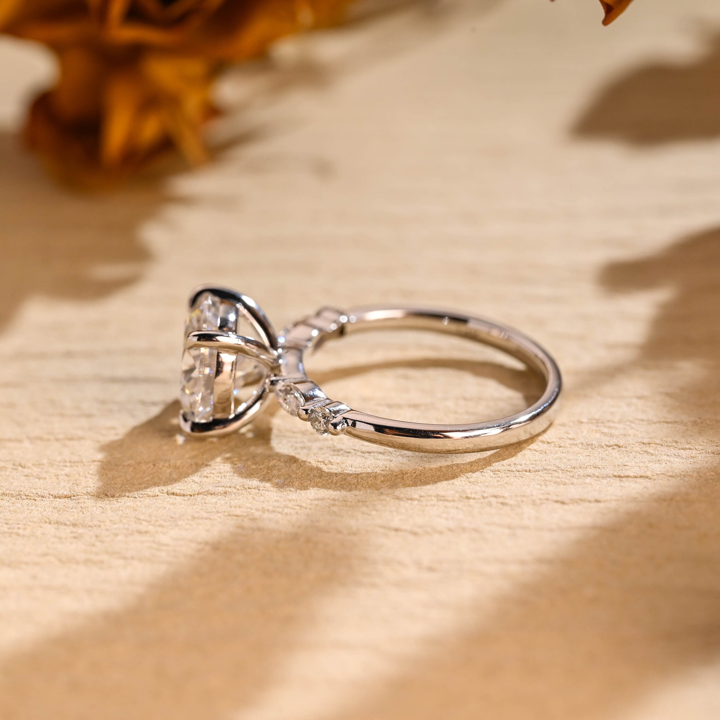 Pavé Moissanite Ring
