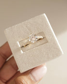 Luxury Round Brilliant Pave Moissanite Ring