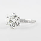 Round Pave Engagement Ring