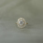 Round Moissanite Diamond Ring