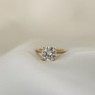 Round Pave Engagement Ring