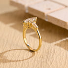 White Gold Marquise Moissanite Ring