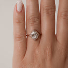 Oval Halo Engagement Ring
