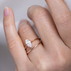 Split Shank Moissanite Ring