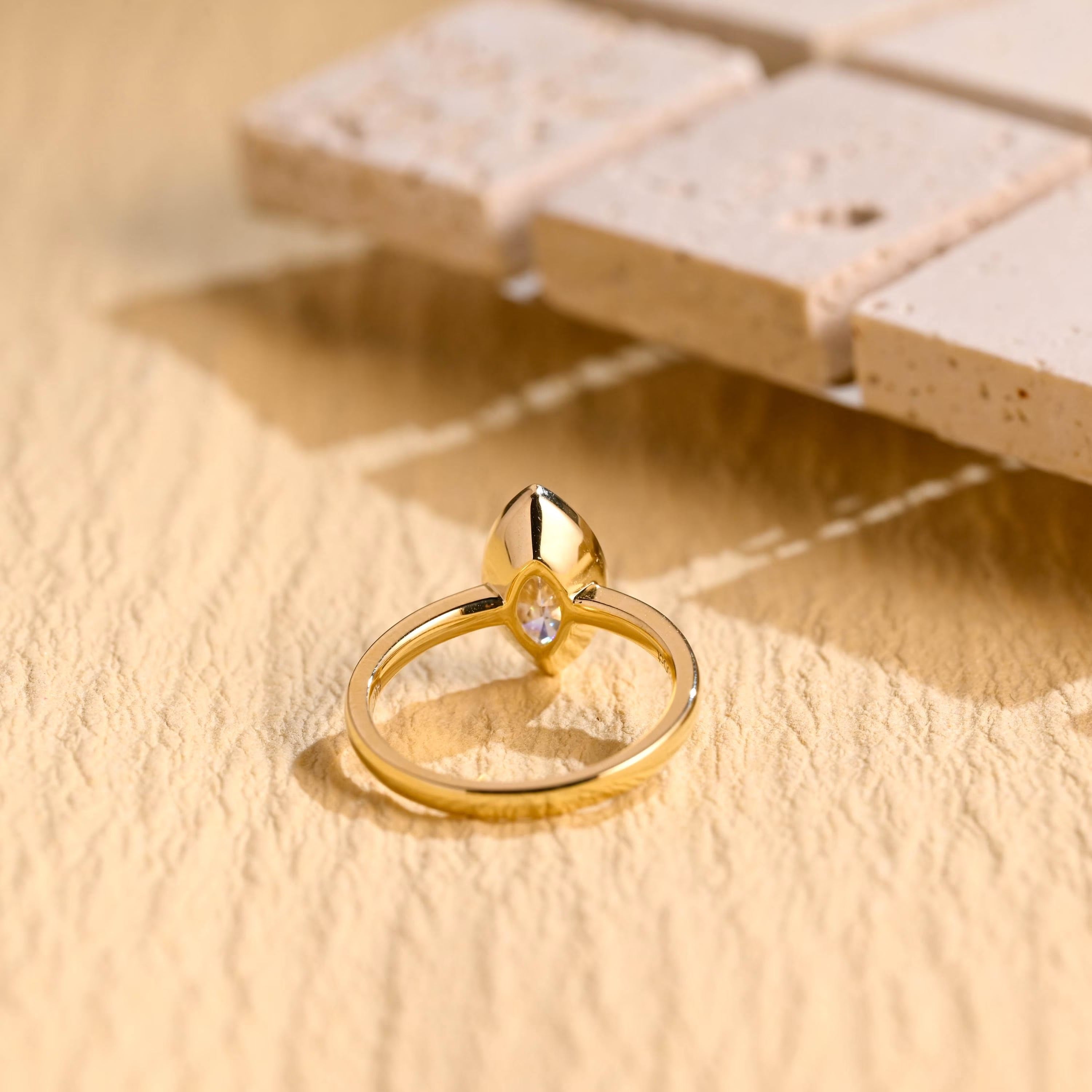 Marquise Solitaire Engagement Ring