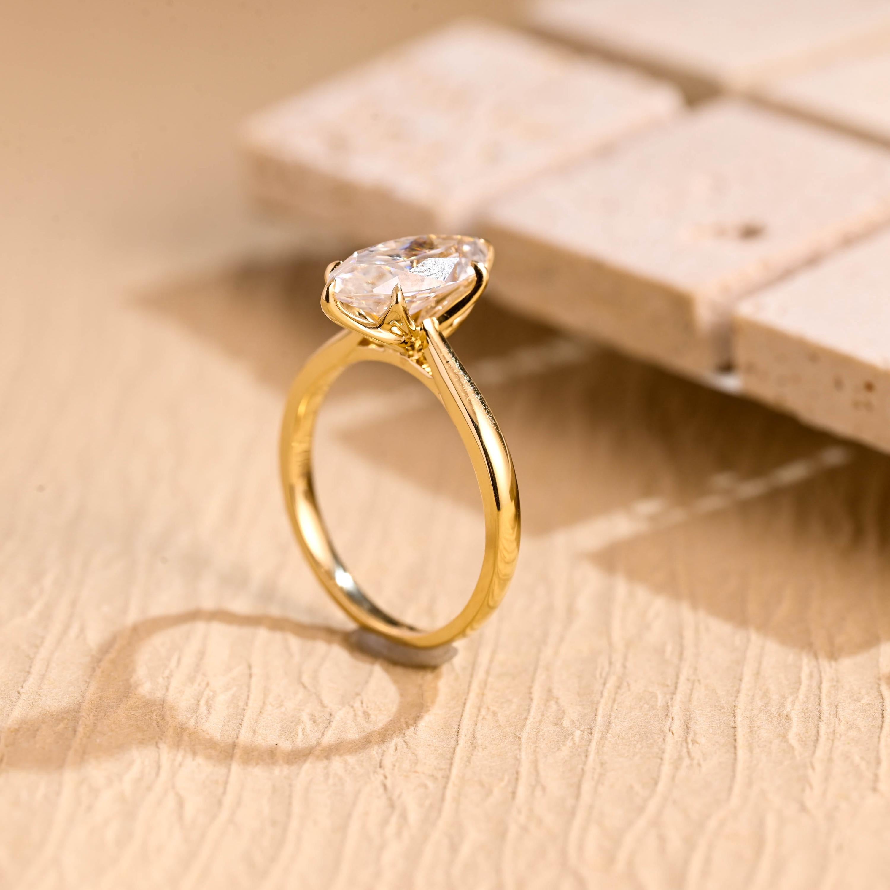 Luxury Moissanite Engagement Ring