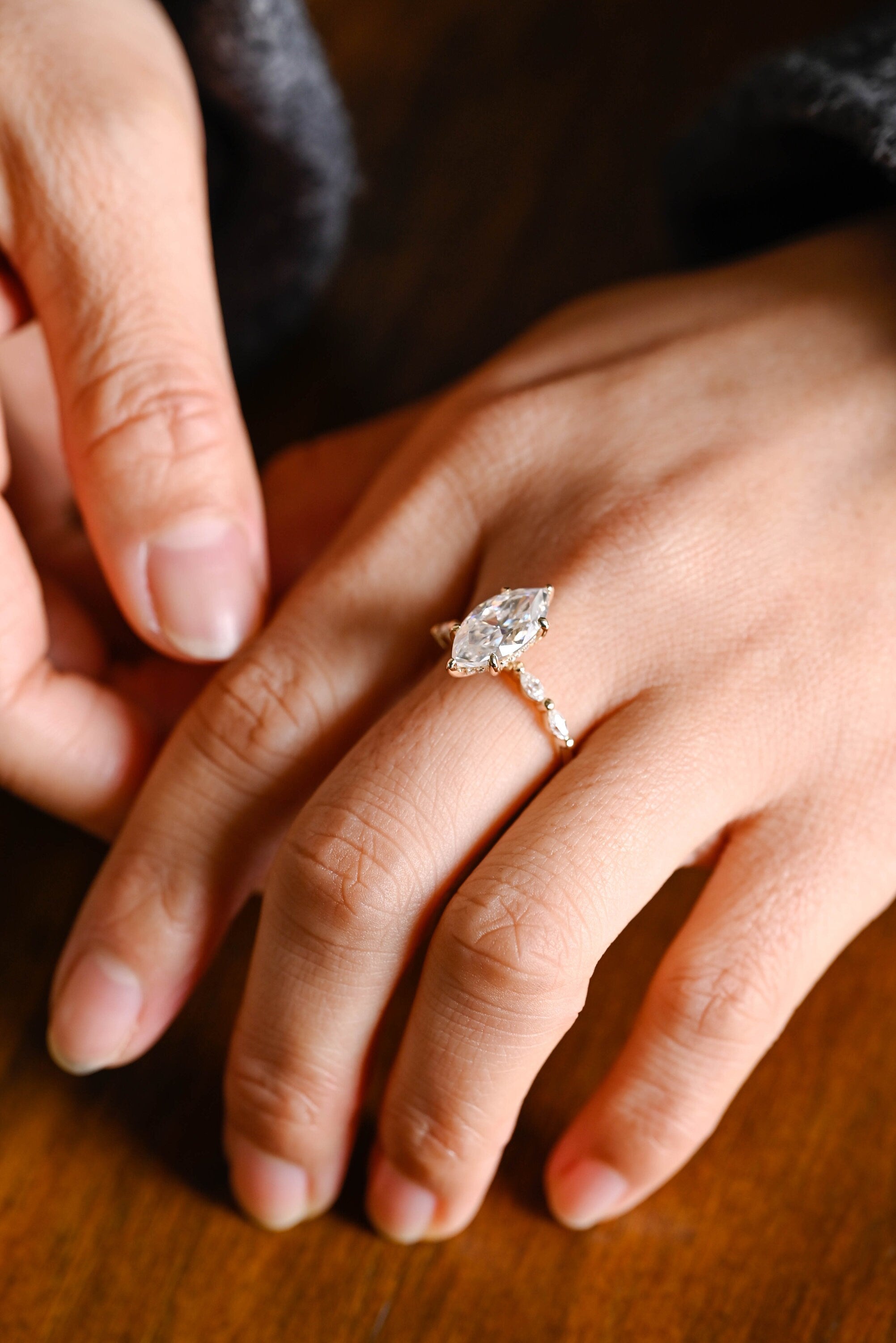 Marquise Diamond Accent Ring