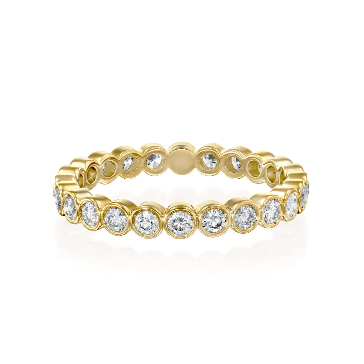 Round Diamond Wedding Band