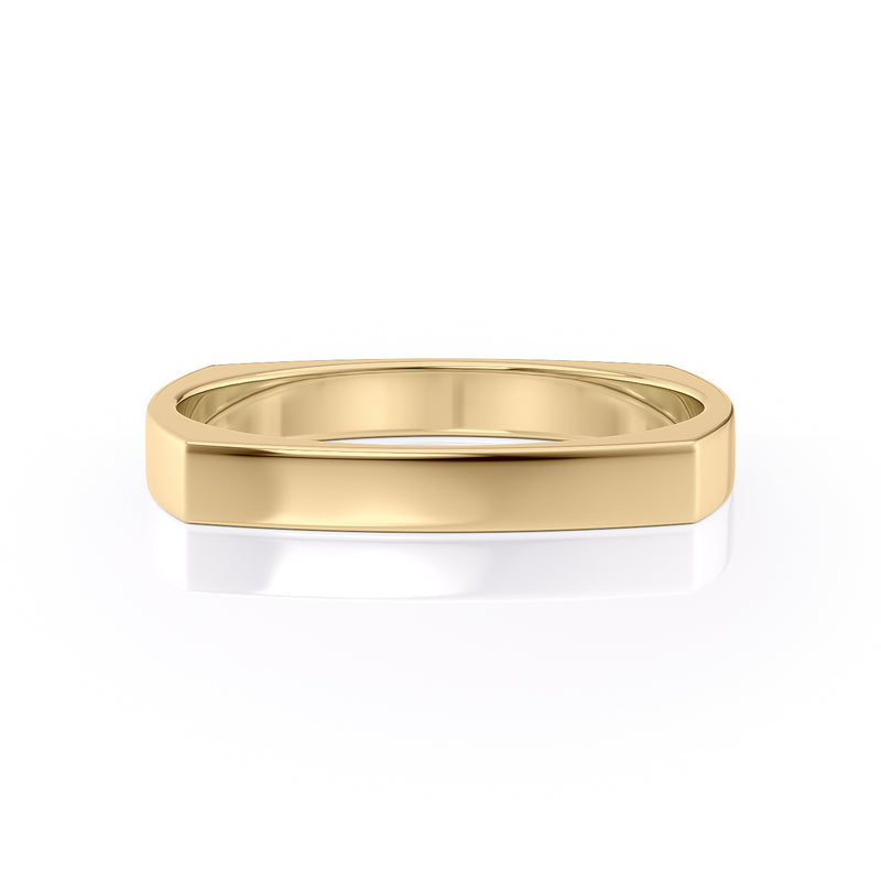 Minimalist Signet Solitaire Wedding 
Signet Wedding Band
Minimalist Wedding Ring
Solitaire Matching BandBand
