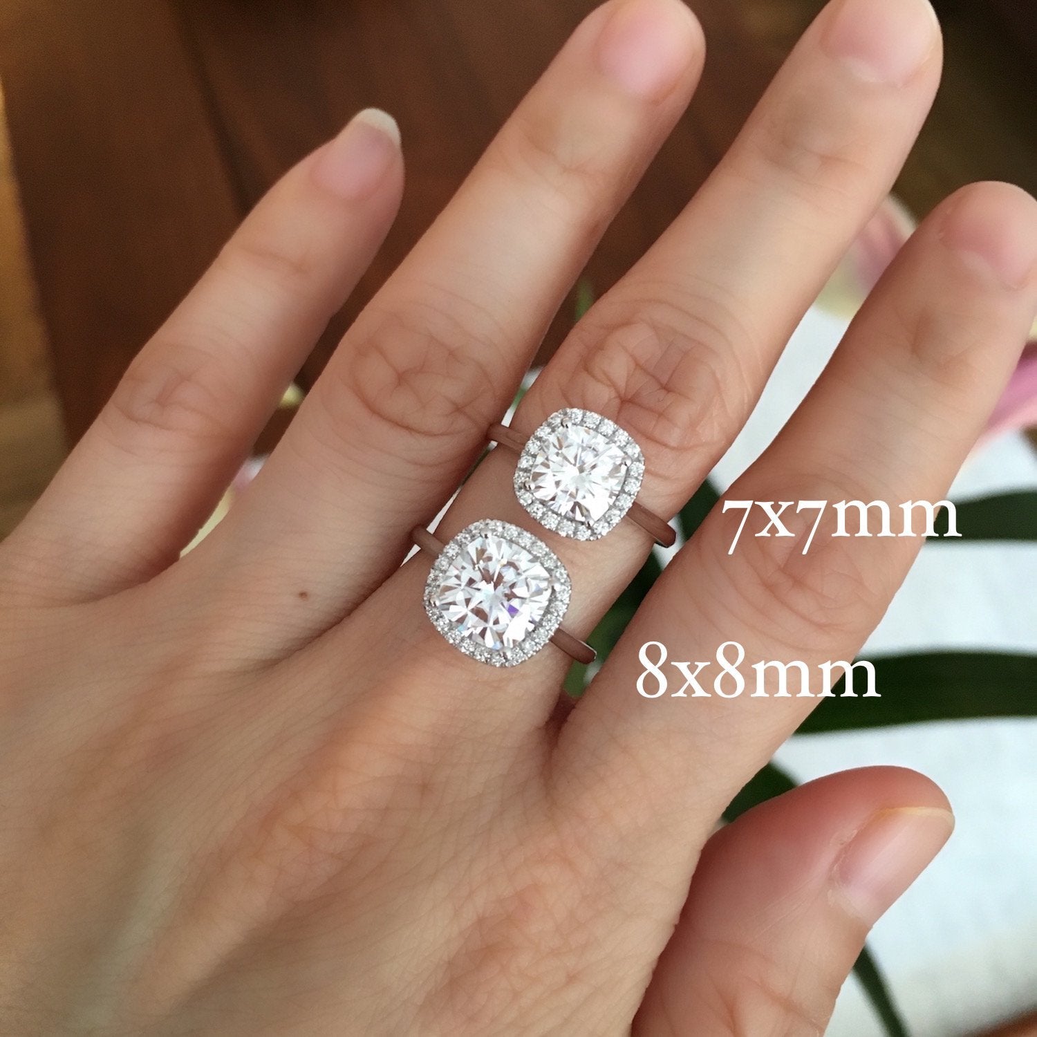 Cushion Cut Bridal Ring