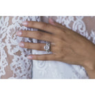 Pave Band Engagement Ring