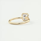 Square Cut Moissanite Ring