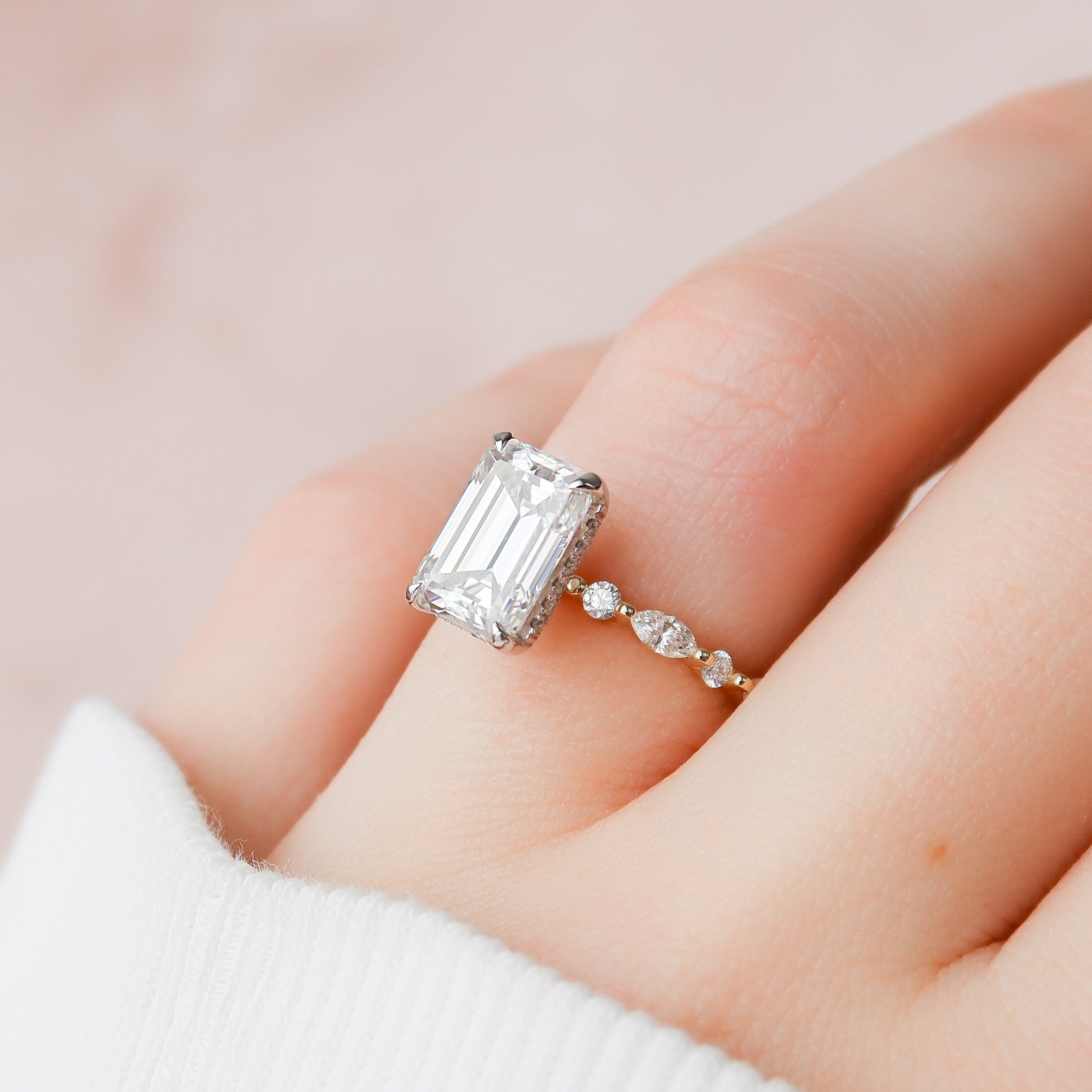 Moissanite Diamond Ring