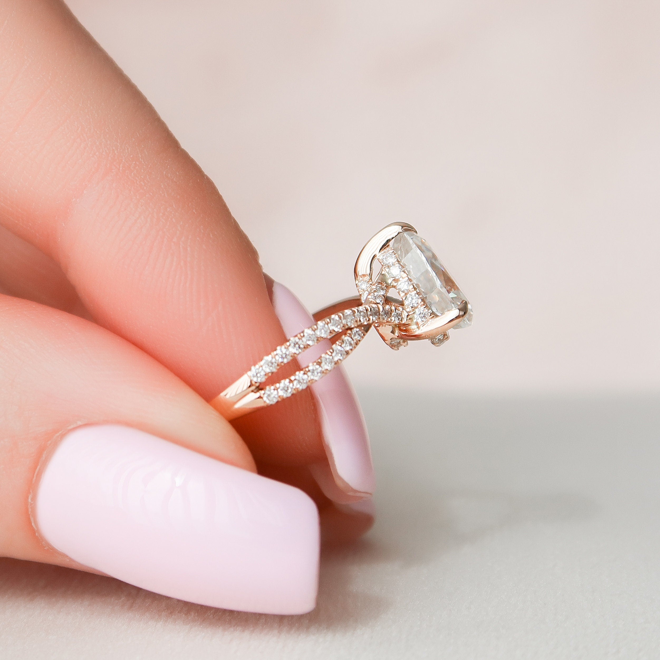 Moissanite Diamond Ring