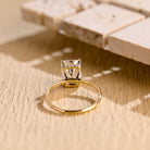 Hidden Halo Moissanite Engagement Ring
