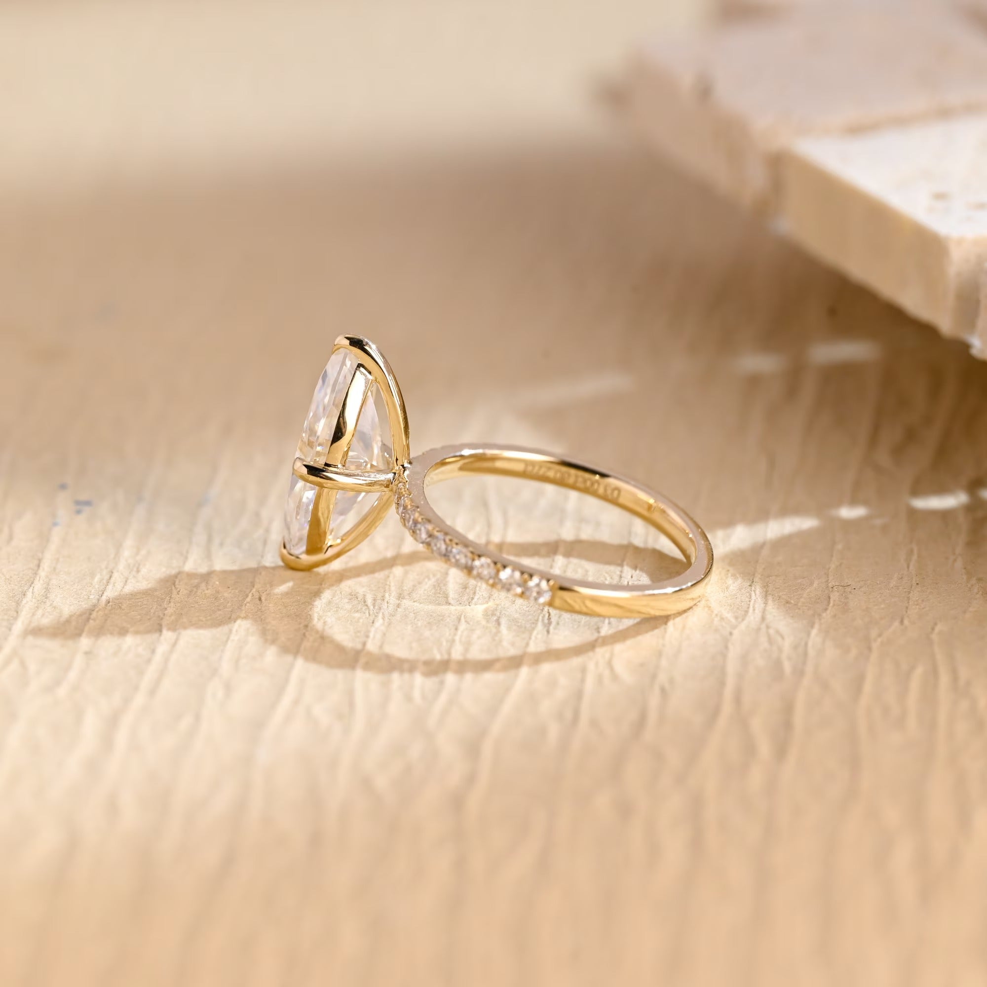 Luxury Moissanite Engagement Ring