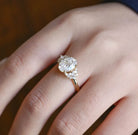 Oval Moissanite Bridal Ring