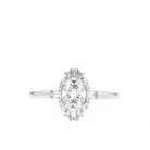 Modern Oval Cluster Ring