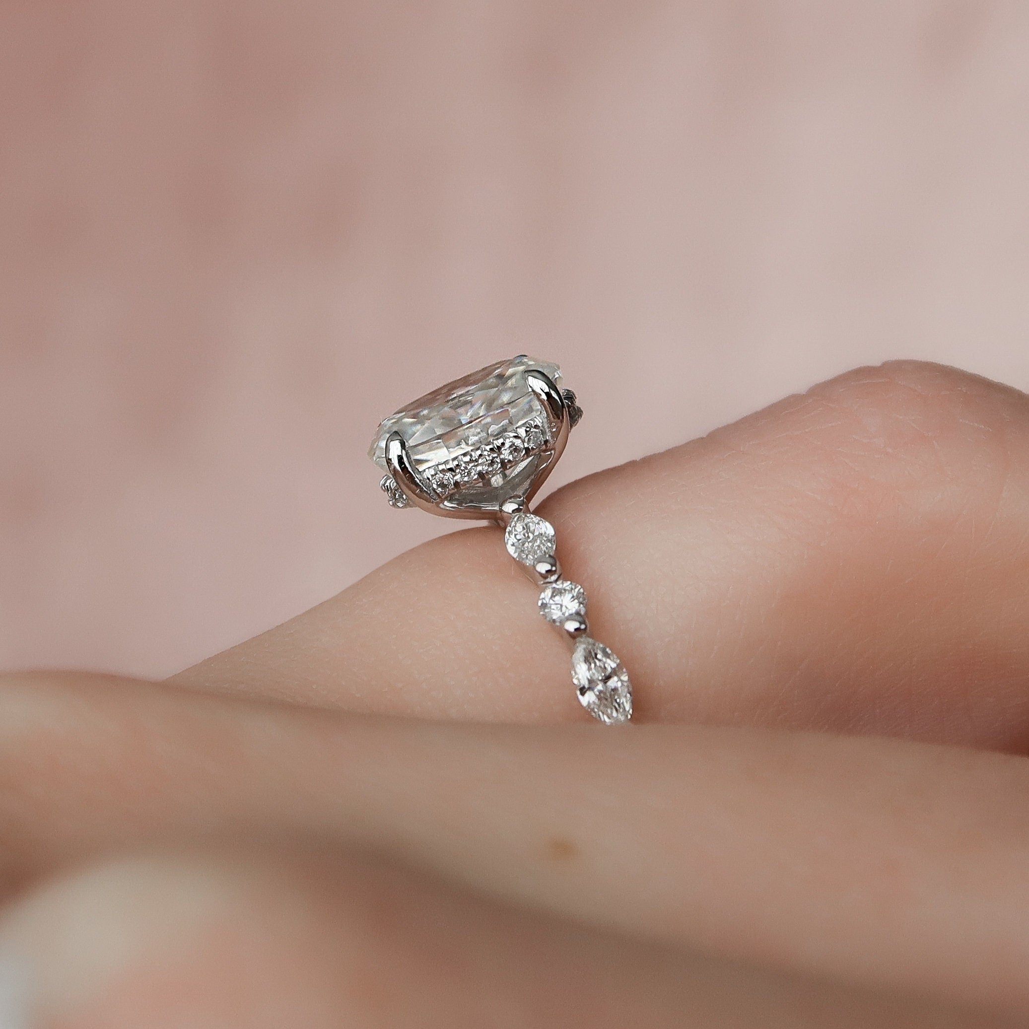 Moissanite Diamond Ring