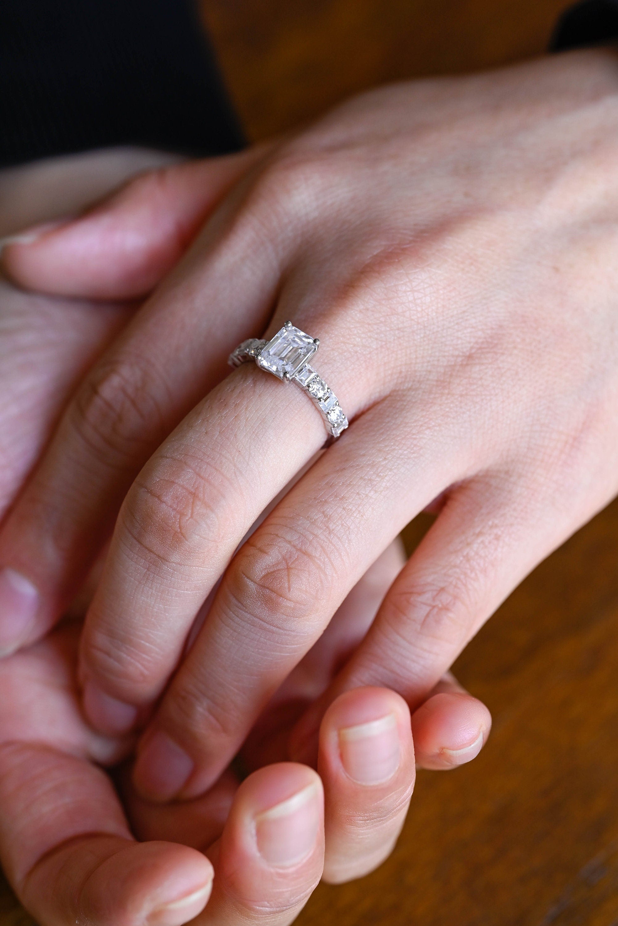 Affordable Moissanite Engagement Ring