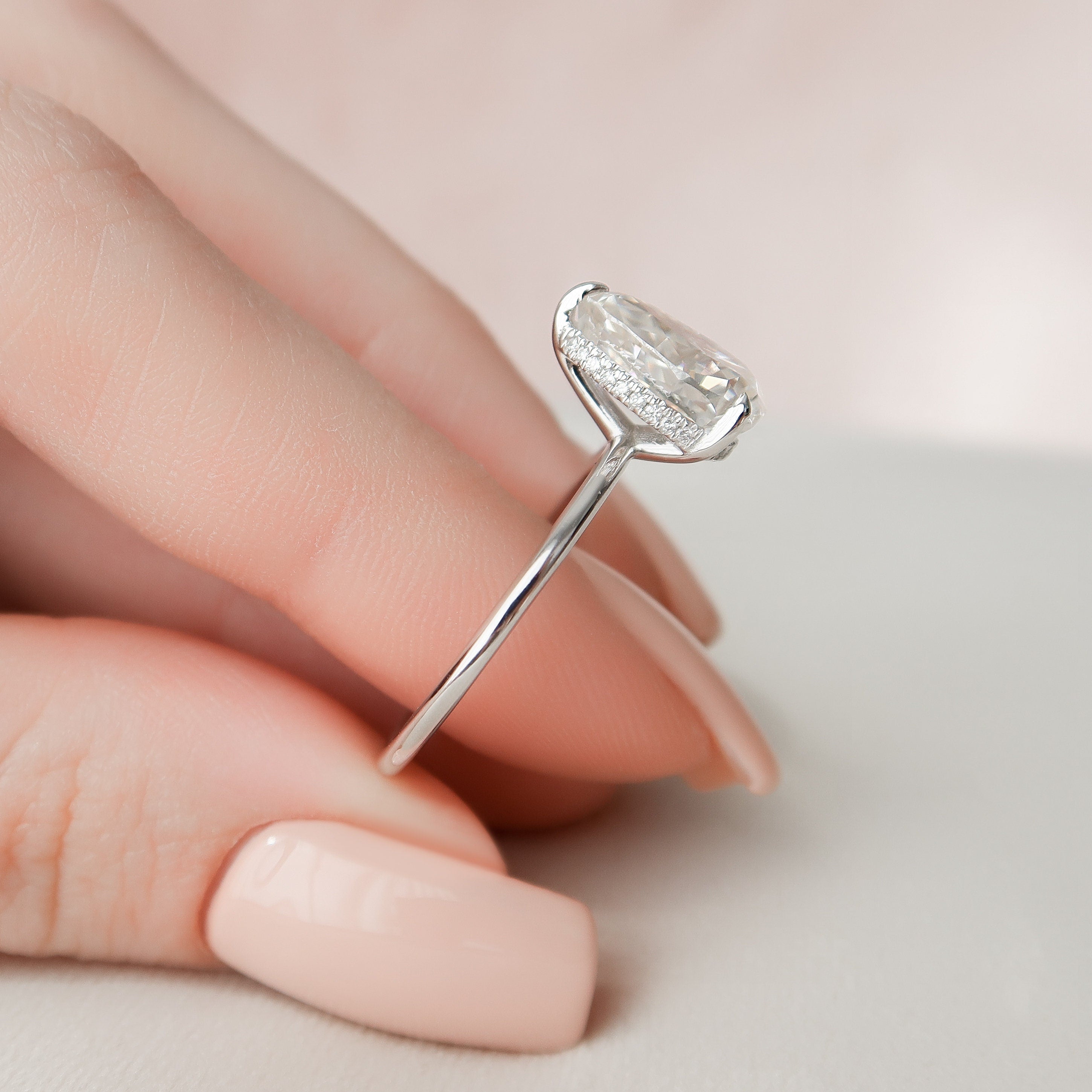 Moissanite Diamond Ring