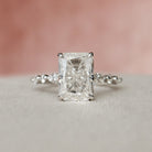 Pave Band Engagement Ring