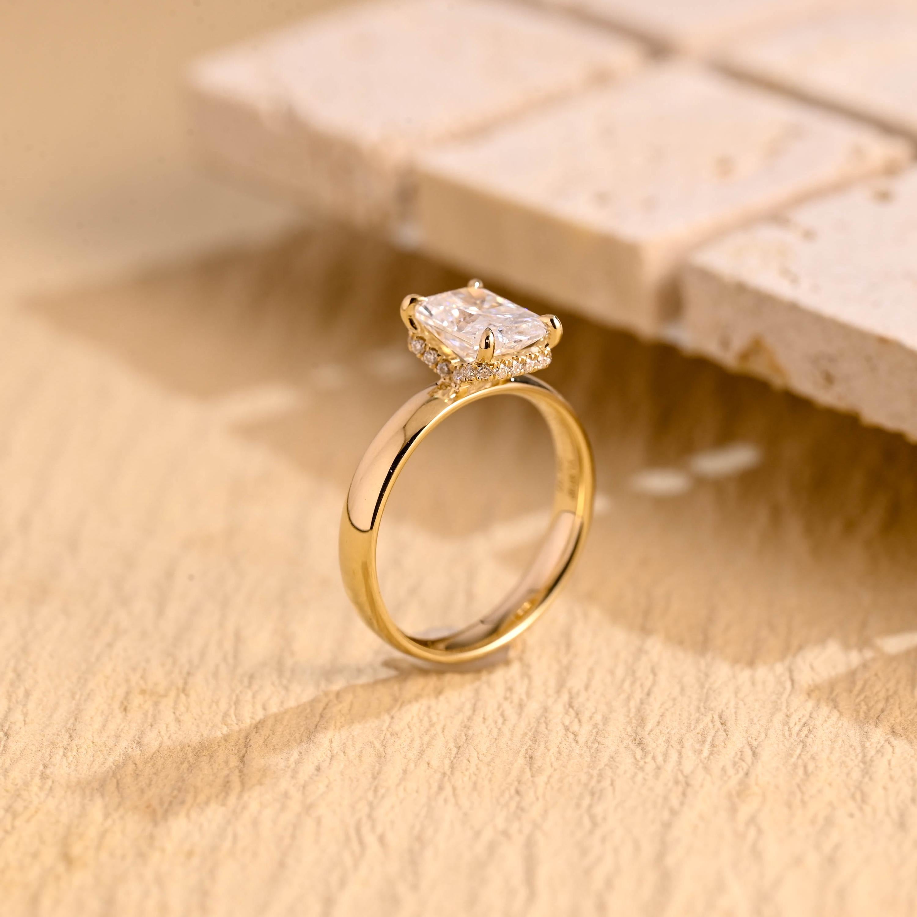 Luxury Moissanite Engagement Ring