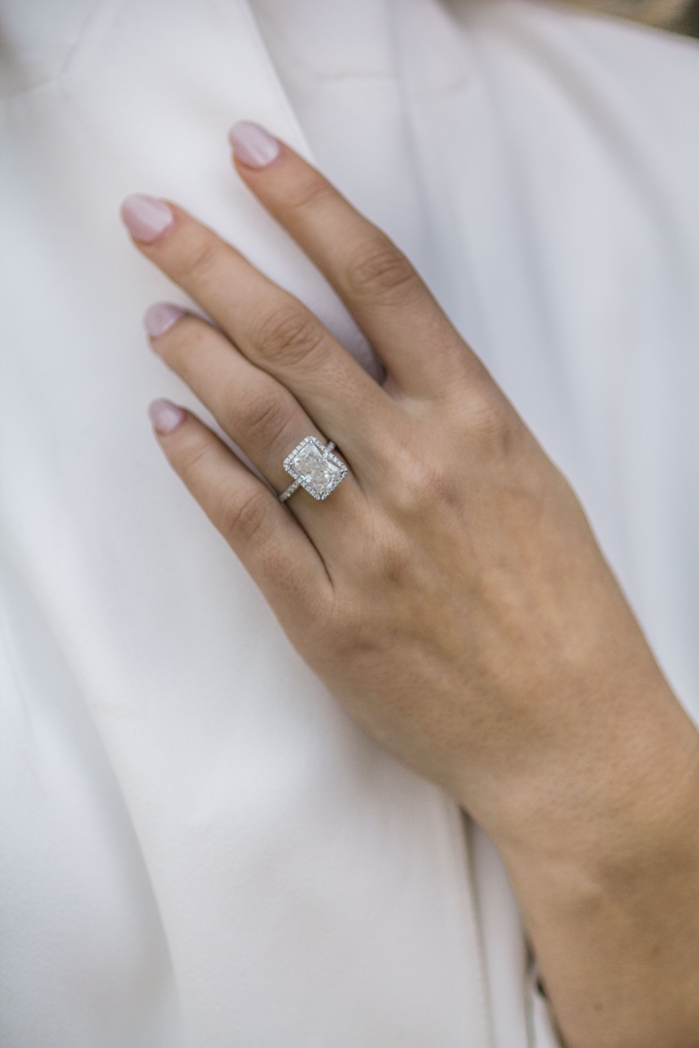 Statement Moissanite Engagement Ring