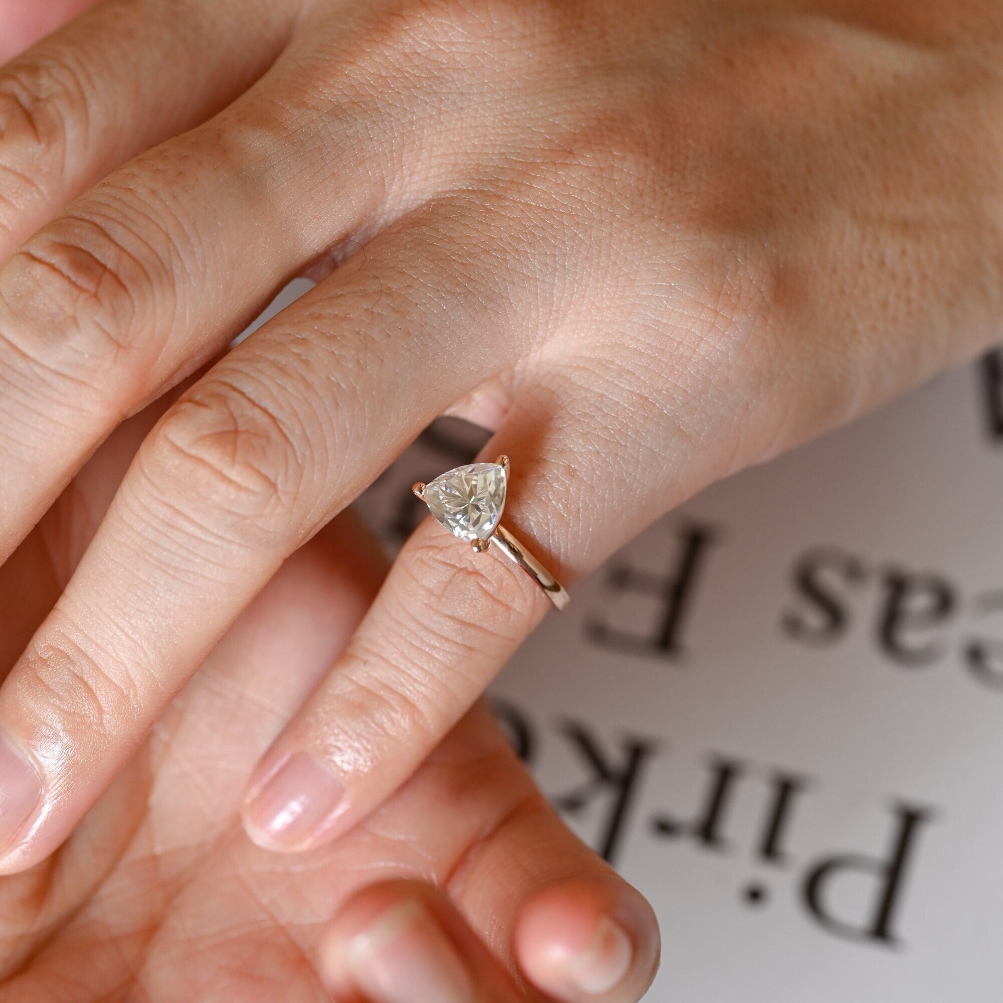 Luxury Moissanite Engagement Ring