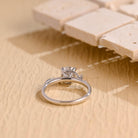 Round Cut Moissanite Engagement Ring
