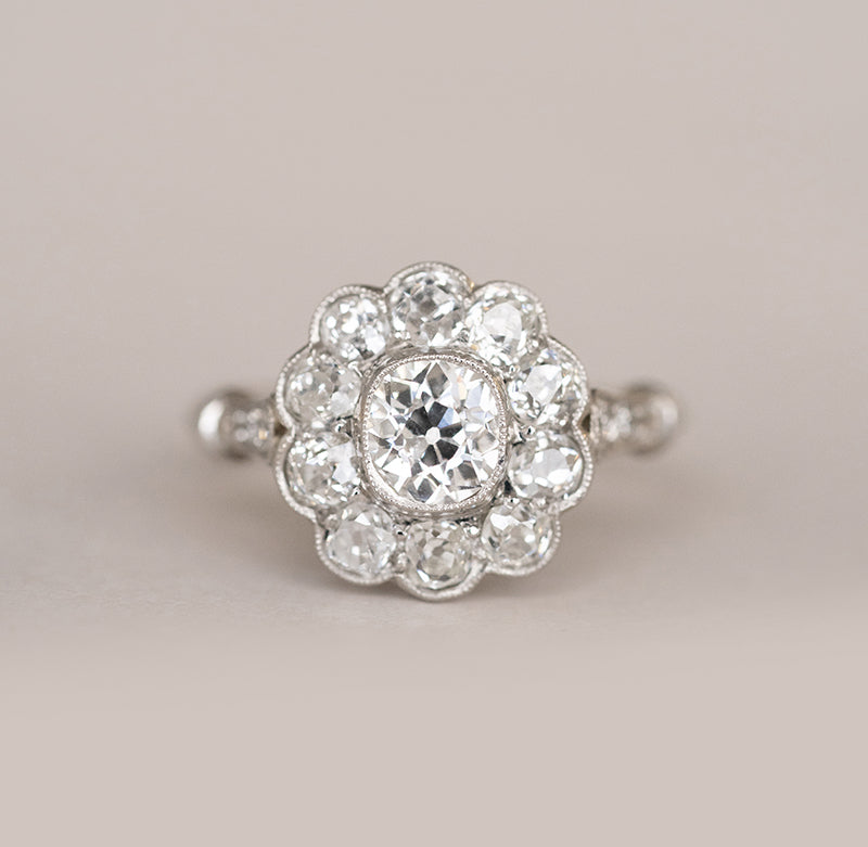Cushion Cut Moissanite Engagement Ring