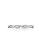 round-shaped-moissanite-milgrain-style-wedding-band