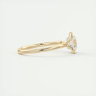 Open Bezel Moissanite Ring