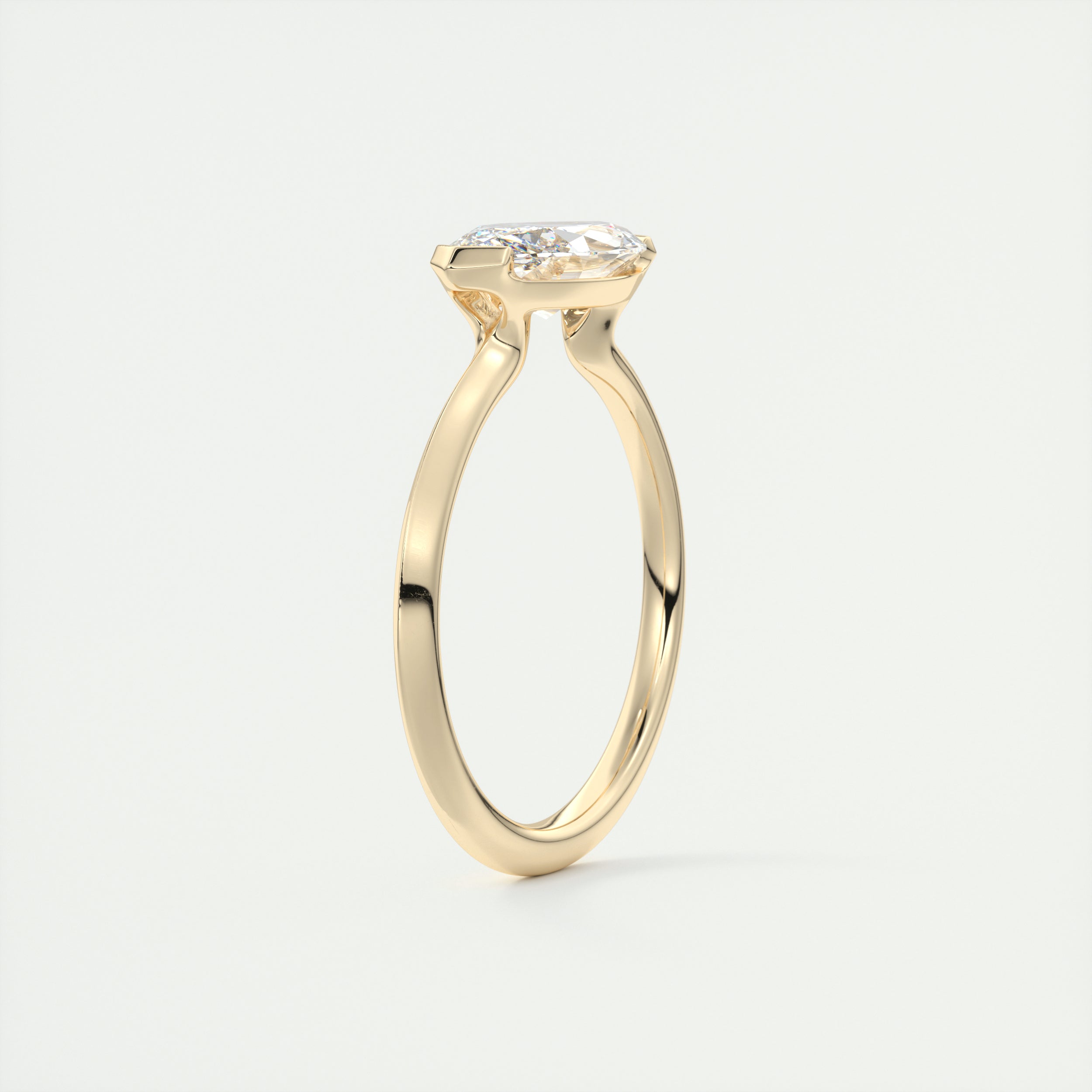 2CT Moissanite Engagement Ring