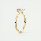 2CT Moissanite Engagement Ring