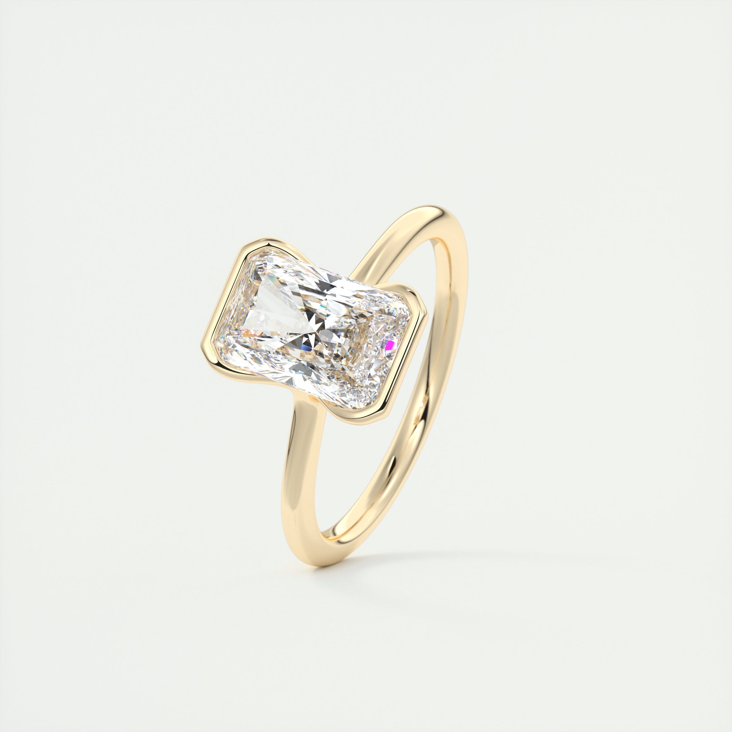 Moissanite Diamond Engagement Ring